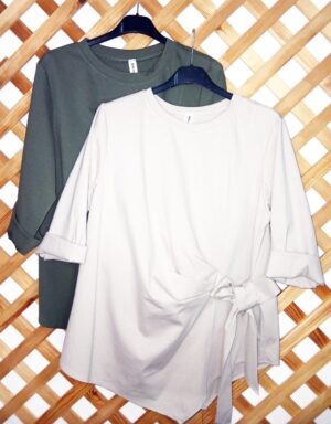 Camiseta lazada lateral