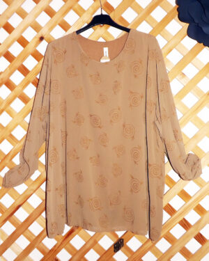 Blusa mangas transparentes
