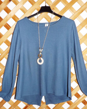 Camiseta m/l botones espalda by texturas colgante