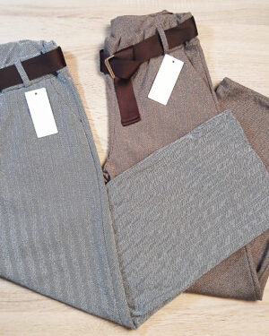 Pantalón paño espigas recto