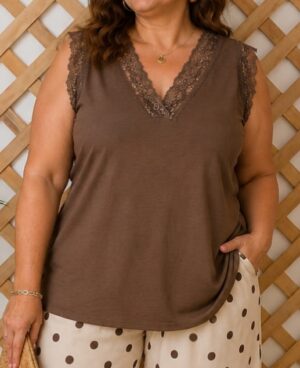 BLUSA s/m Sñr "ENCAJE-V"